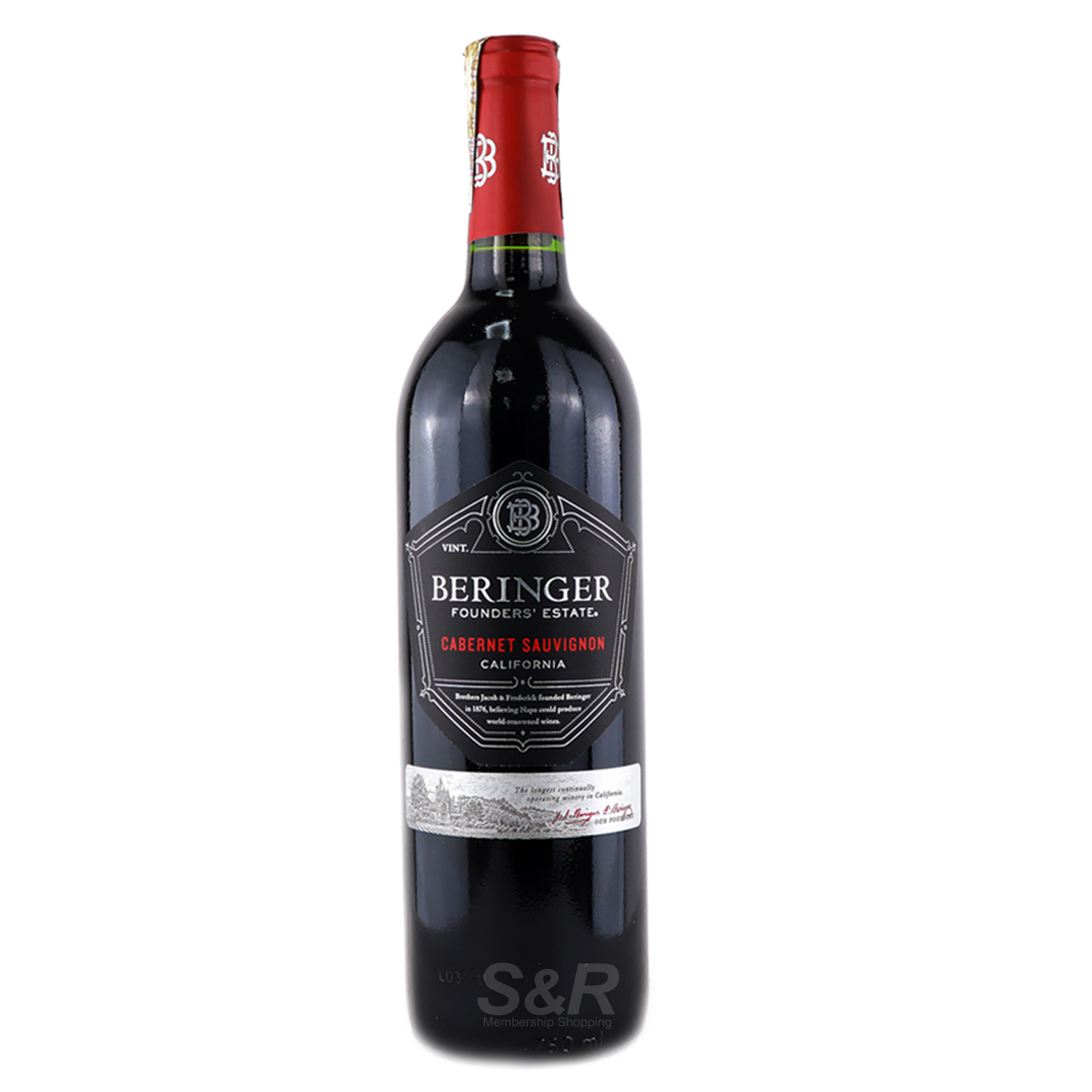 Beringer Founder’s Estate Cabernet Sauvignon 750mL Beringer Founder’s Estate Cabernet Sauvignon 750mL